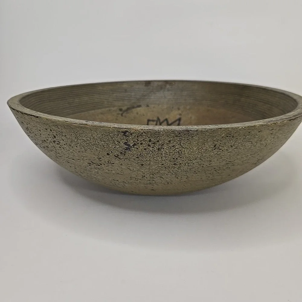 Large Wood Pineapple‎ Design Serving Bowl